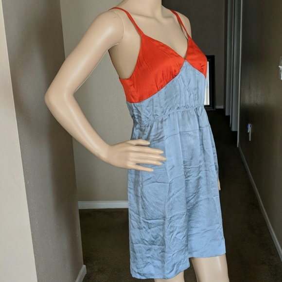 J. CREW 100% SILK DRESS V Neck - Picture 3 of 6